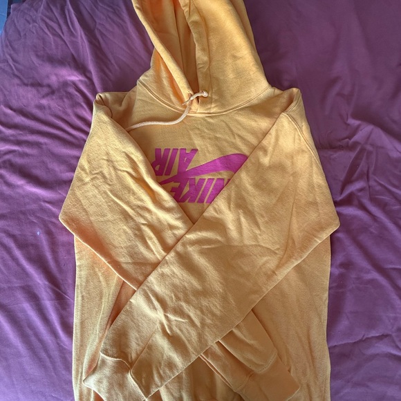 Nike Air Golden Hoodie with Pink Logo